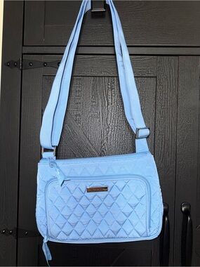 Vera Bradley Light Blue Quilted Crossbody Bag